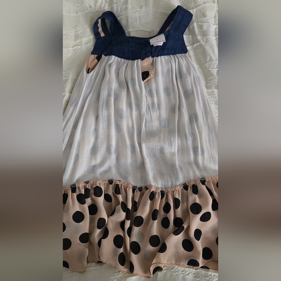 Lele For Kids Polka Dot Sleeveless Ruffled Sundress - Picture 5 of 6